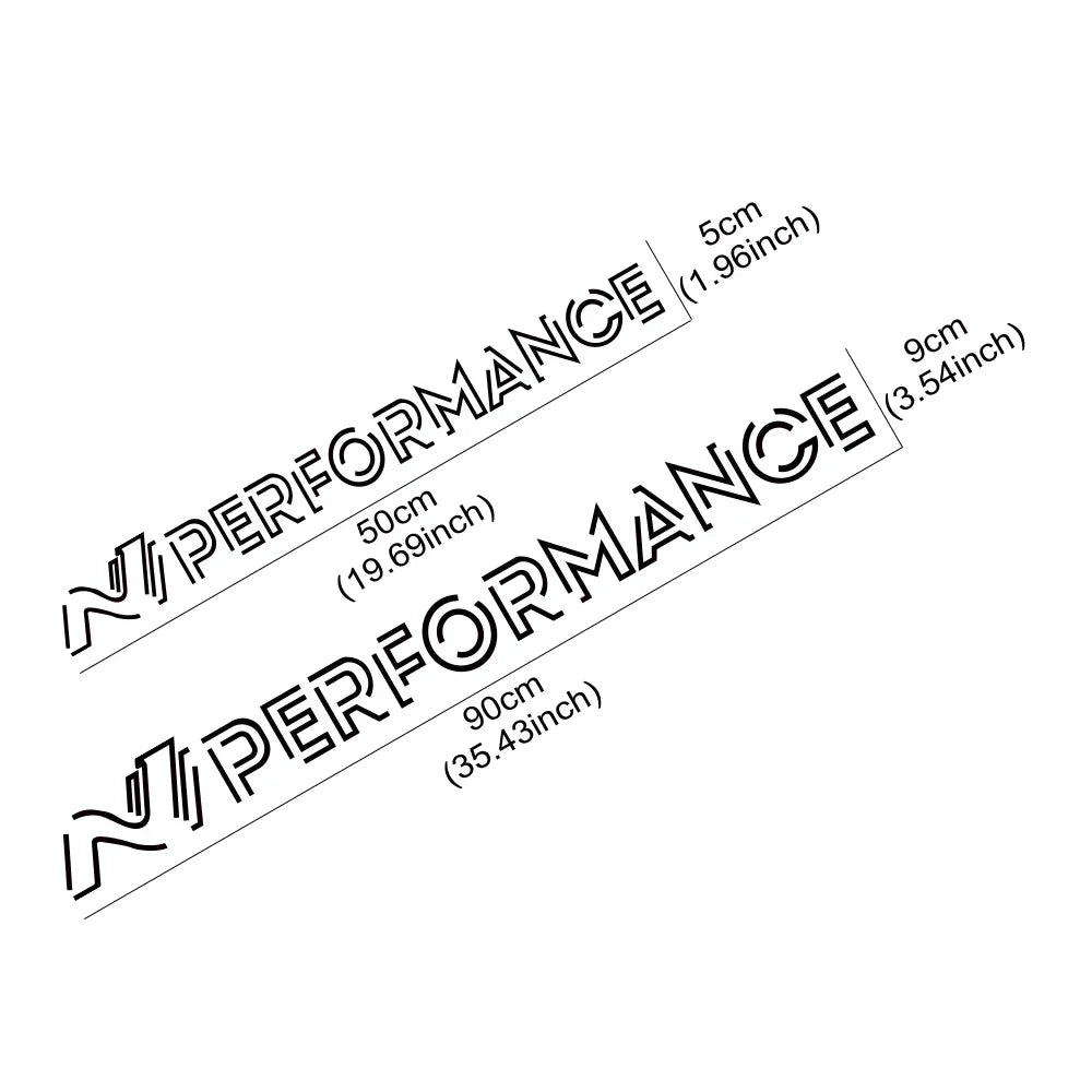 N Performance Car Windshield Sticker for Hyundai I20 I30 IONIQ 5 N N-Line Racing Style Vinyl Decor Decal Auto Tuning Accessories