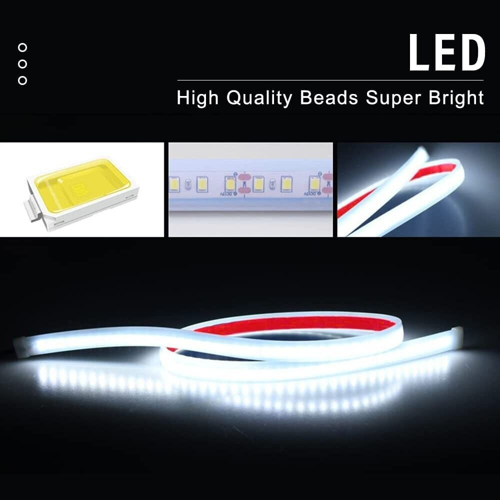 Silverholder Car Hood Light Strip White 70 Inches Exterior Car LED Strip Light