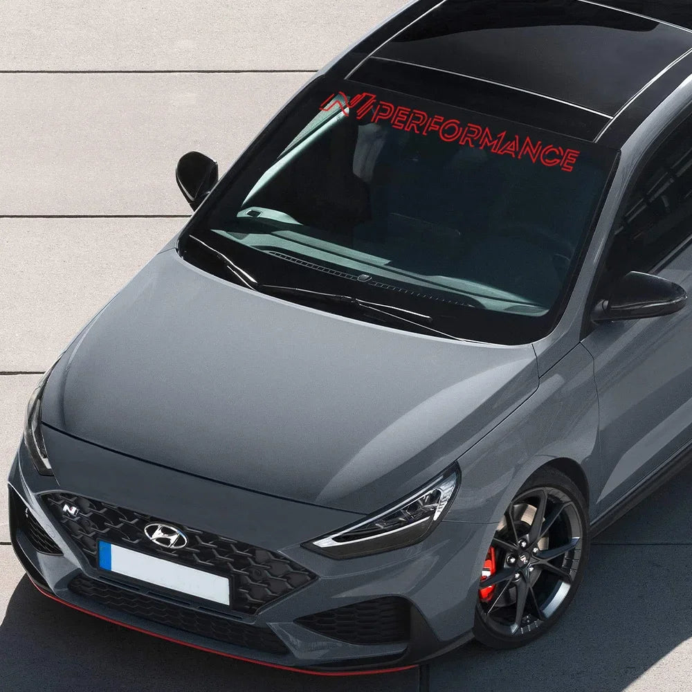N Performance Car Windshield Sticker for Hyundai I20 I30 IONIQ 5 N N-Line Racing Style Vinyl Decor Decal Auto Tuning Accessories