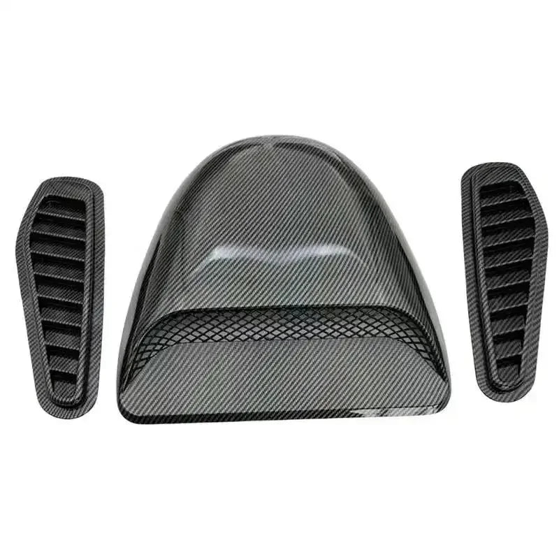 Airflow Intake Cover Car Airflow Intake Decoration Spoon Engine Hood Ventilation Cover Universal Airflow Vent Protection Cover