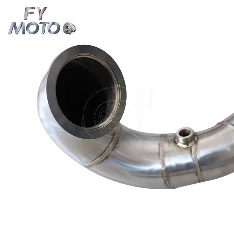 Exhaust Catted 3.5" Downpipe for VW Golf Gti MK7 R 2.0L EA888 TSI A3 S3 8V Fits LHD&RHD
