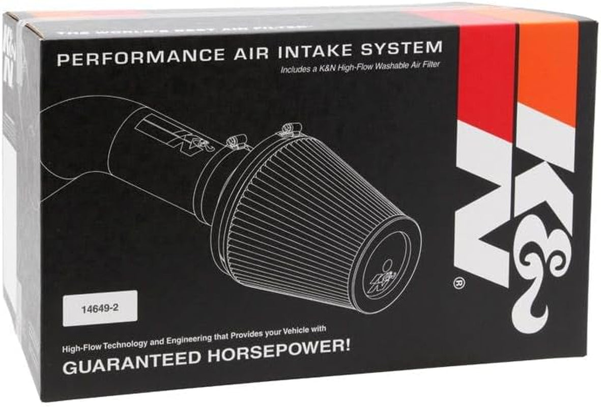 Cold Air Intake System: High-Flow Air-Filter, Increase Performance & Horsepower: Compatible with 2010 FORD Mustang, 57-2577