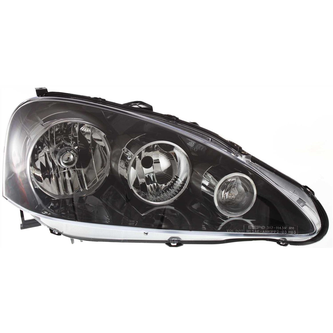 Driver and Passenger Side Headlight for Acura RSX 2005-2006 Halogen