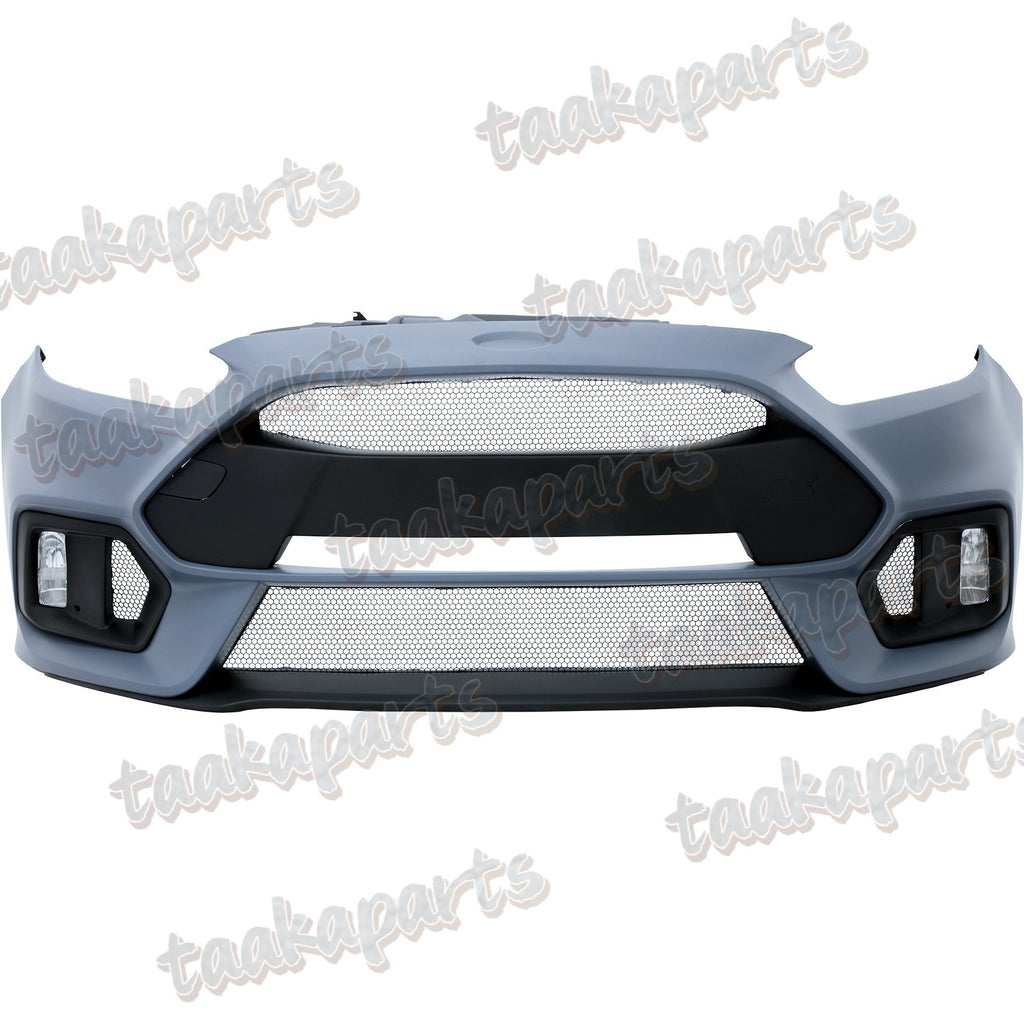 Front Bumper Cover Kit W/ Fog Light Upper Grill for 2015 2016 2017 Ford Focus RS