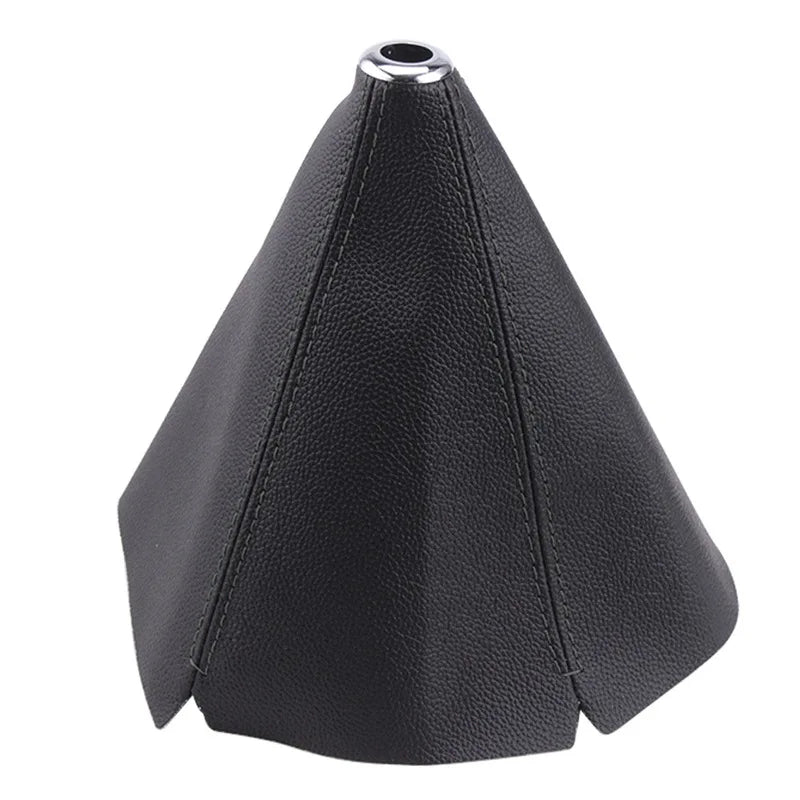 16Mm Universal Car Gear Shift Collars Pu Leather Car Shift Collar Automatic Car Manual Shift Lever Knob Shift Boot Cover Legging