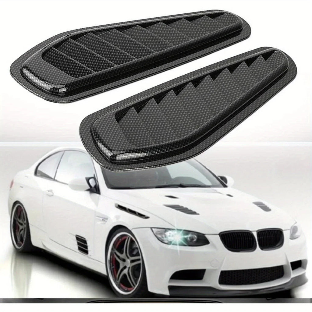 Airflow Intake Cover Car Airflow Intake Decoration Spoon Engine Hood Ventilation Cover Universal Airflow Vent Protection Cover