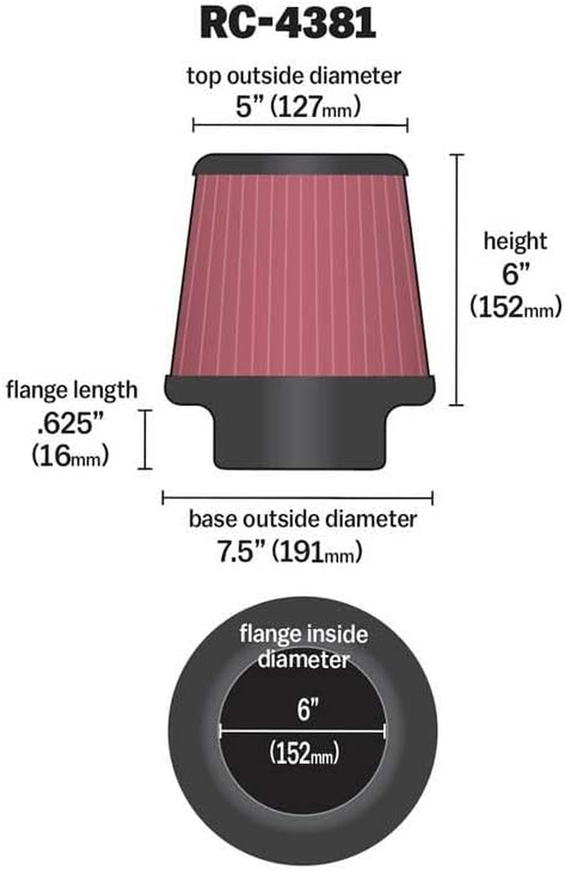 Cold Air Intake System: High-Flow Air-Filter, Increase Performance & Horsepower: Compatible with 2010 FORD Mustang, 57-2577