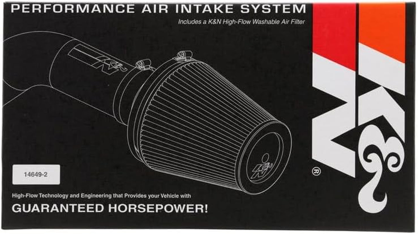 Cold Air Intake System: High-Flow Air-Filter, Increase Performance & Horsepower: Compatible with 2010 FORD Mustang, 57-2577