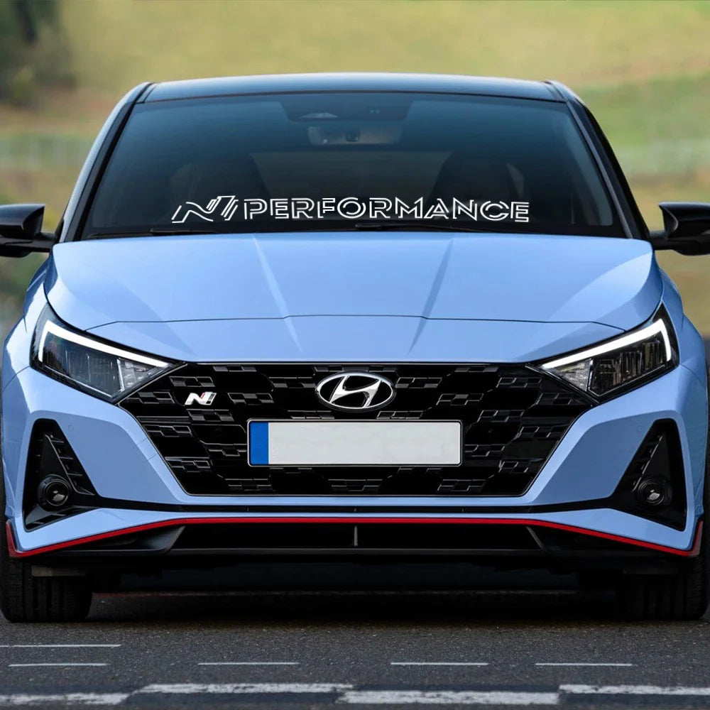 N Performance Car Windshield Sticker for Hyundai I20 I30 IONIQ 5 N N-Line Racing Style Vinyl Decor Decal Auto Tuning Accessories