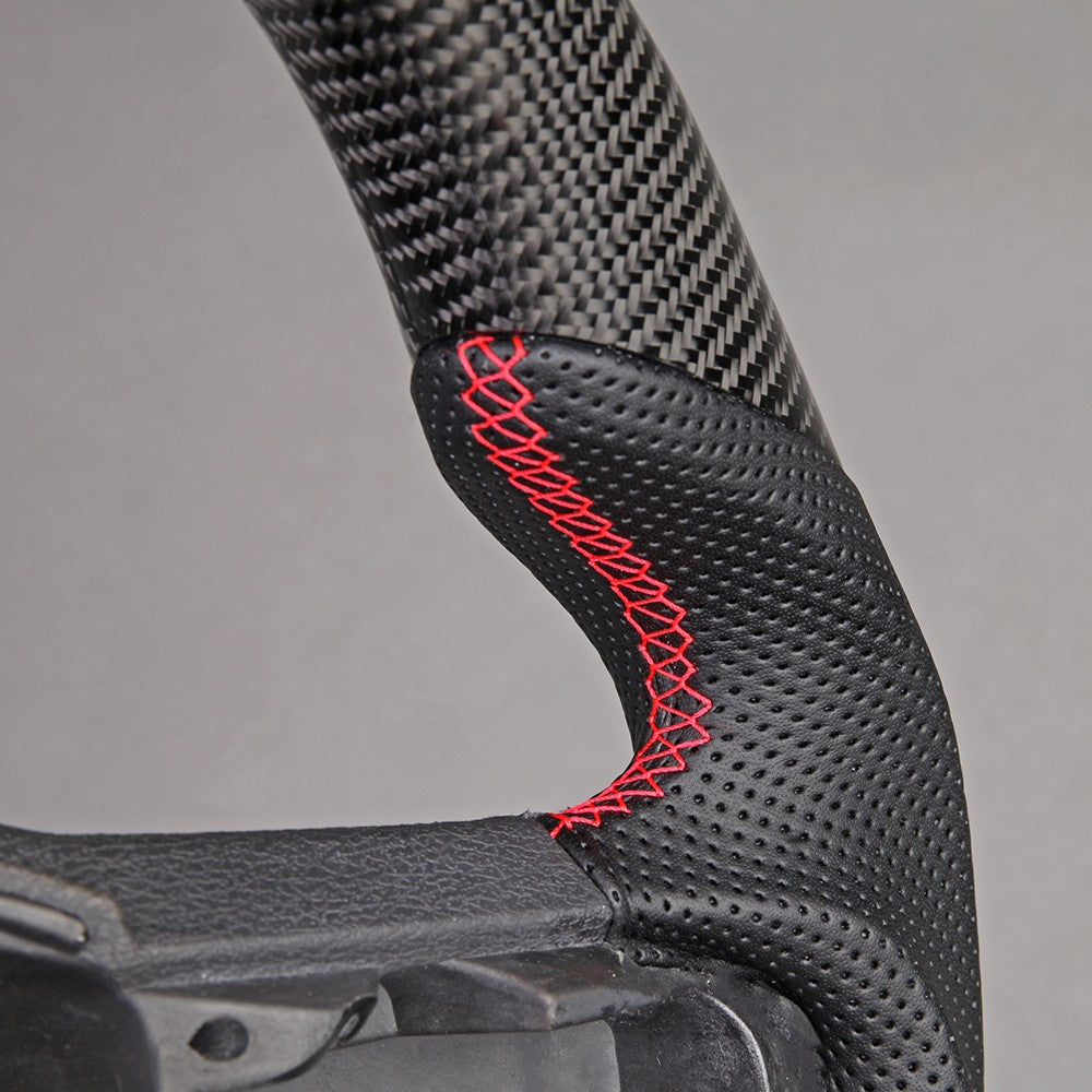 Real Carbon Fiber Sport Steering Wheel for Ford F150 Raptor 2021-2026 No Heated