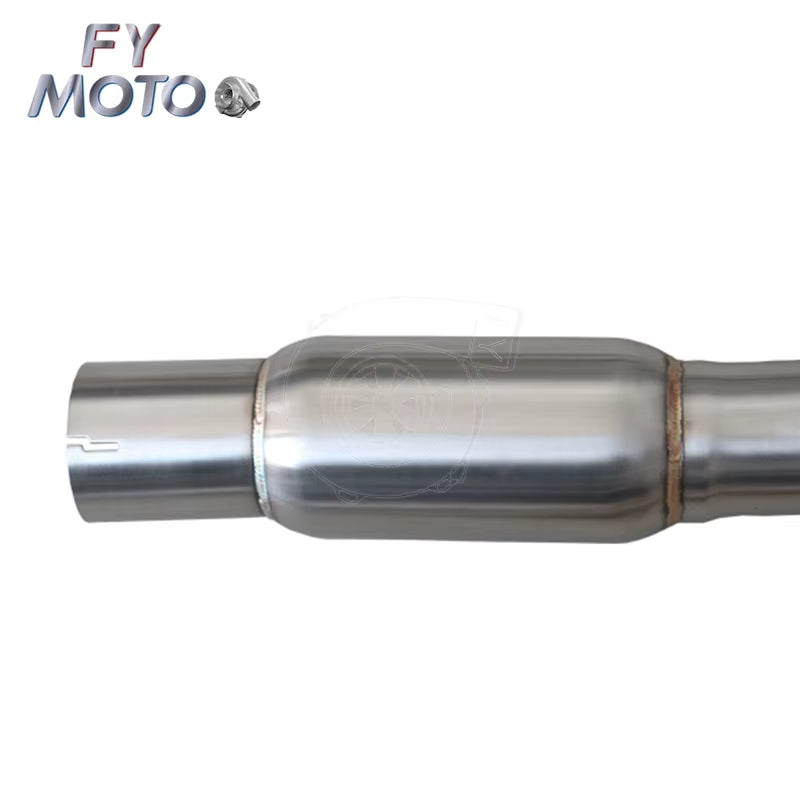 Exhaust Catted 3.5" Downpipe for VW Golf Gti MK7 R 2.0L EA888 TSI A3 S3 8V Fits LHD&RHD