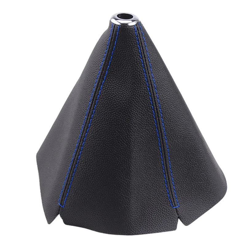 16Mm Universal Car Gear Shift Collars Pu Leather Car Shift Collar Automatic Car Manual Shift Lever Knob Shift Boot Cover Legging
