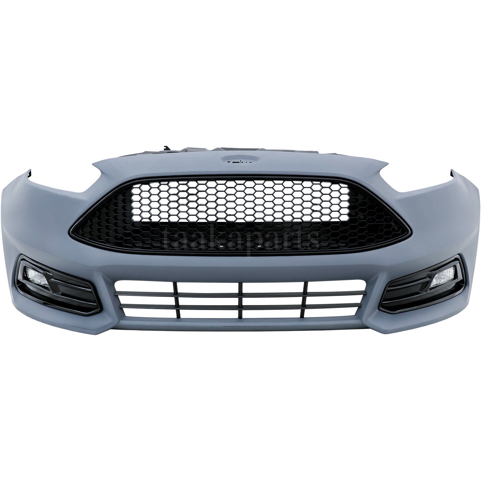 Front Bumper Cover Kit W/ Fog Light Upper Grill for Ford Focus ST 2015-2018
