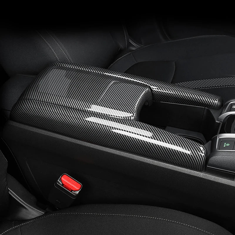 For HONDA 2016-2021 10Th CIVIC SEDAN HATCHBACK TYPE-R Central Armrest Box Protective Cover, Decorative Cover, Interior Supplies