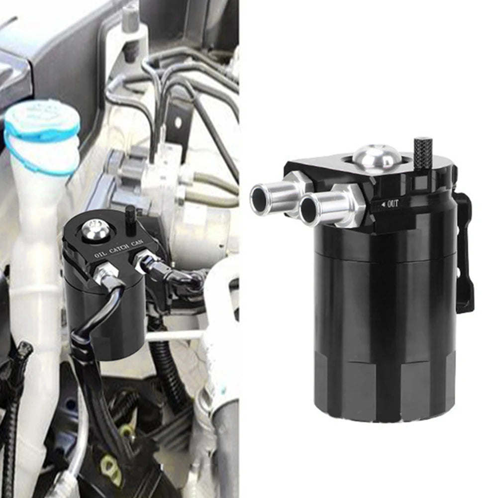 Oil Dipstick Hole Breathable Kettle with Breather Filter Universal Fuel Tank 300Ml Tank Separator Aluminum Alloy