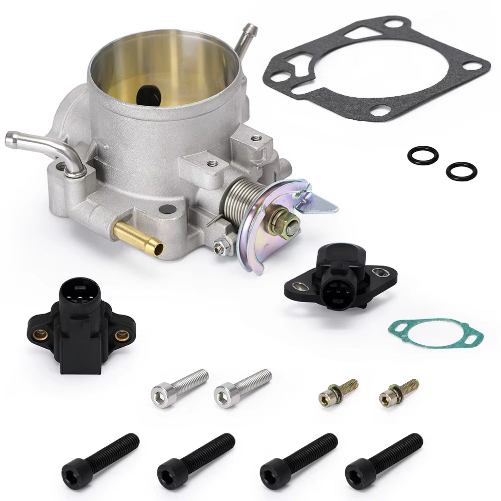 Aluminum Silver Intake Manifold 70Mm Throttle Body for Honda B16 B18 D16 F22 B20 D/B/H/F EG EK H22 6959