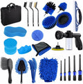 26 Pcs Car Detailing Brush Set, Car Detailing Kit,Ultimate Car Care Kit for Interior, Exterior Wheels Car Cleaning Kit,Car Interior Detailing Kit,Car Windshield Cleaning Tool