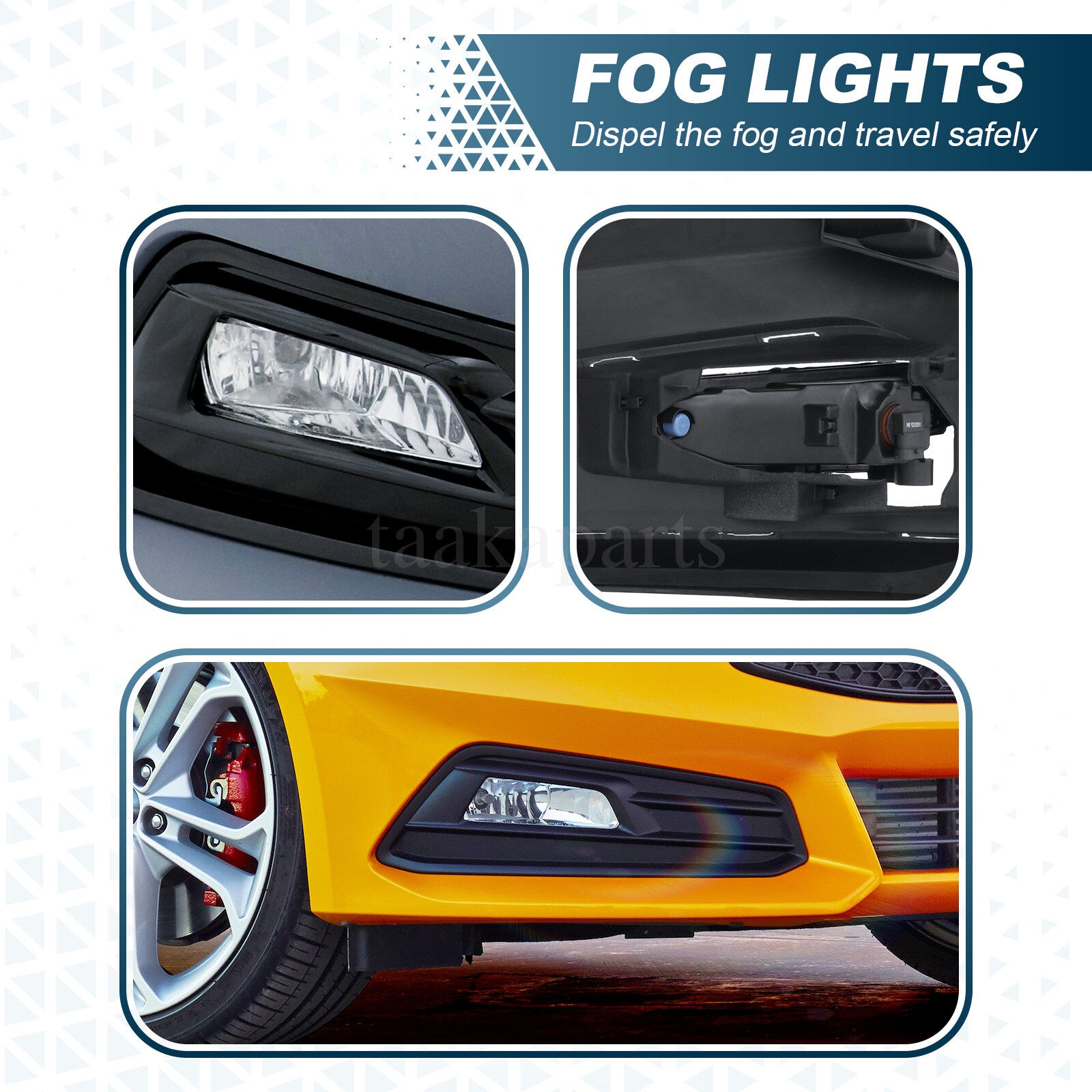 Front Bumper Cover Kit W/ Fog Light Upper Grill for Ford Focus ST 2015-2018