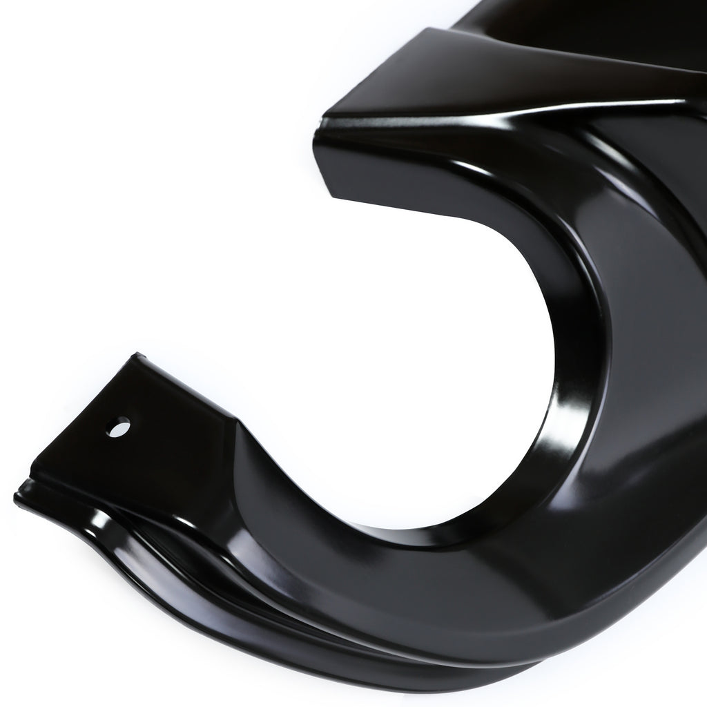 For 2014-2017 2015 2016 Infiniti Q50 Glossy Black Rear Bumper Diffuser Lip