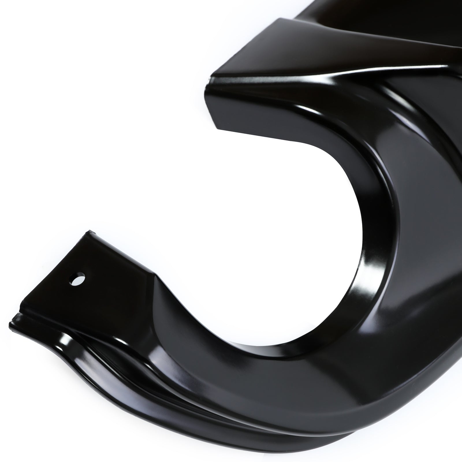 For 2014-2017 2015 2016 Infiniti Q50 Glossy Black Rear Bumper Diffuser Lip