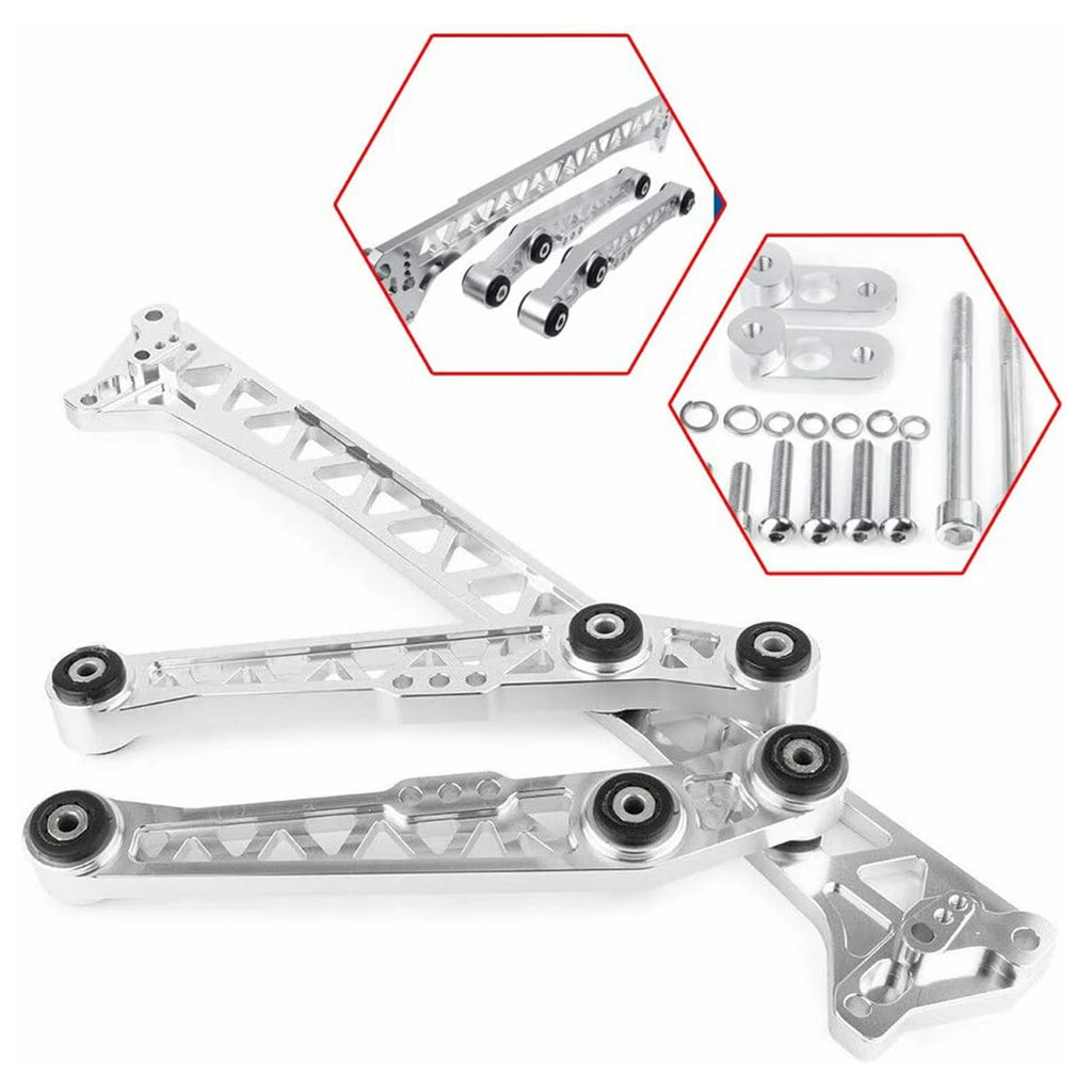 ​Hot Sale Chassis Parts Billet Rear Lower Control Arms + Subframe Brace for Honda Civic EG 92-95 or 1994-2001 Acura Integra