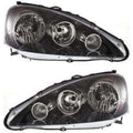 Driver and Passenger Side Headlight for Acura RSX 2005-2006 Halogen
