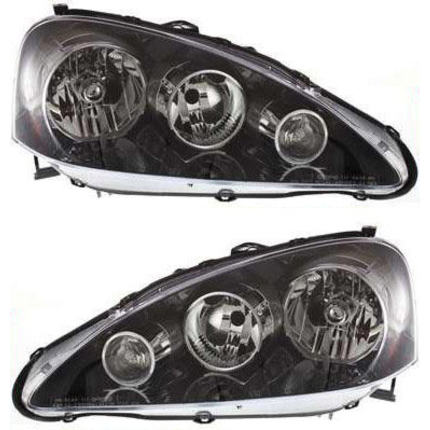 Driver and Passenger Side Headlight for Acura RSX 2005-2006 Halogen