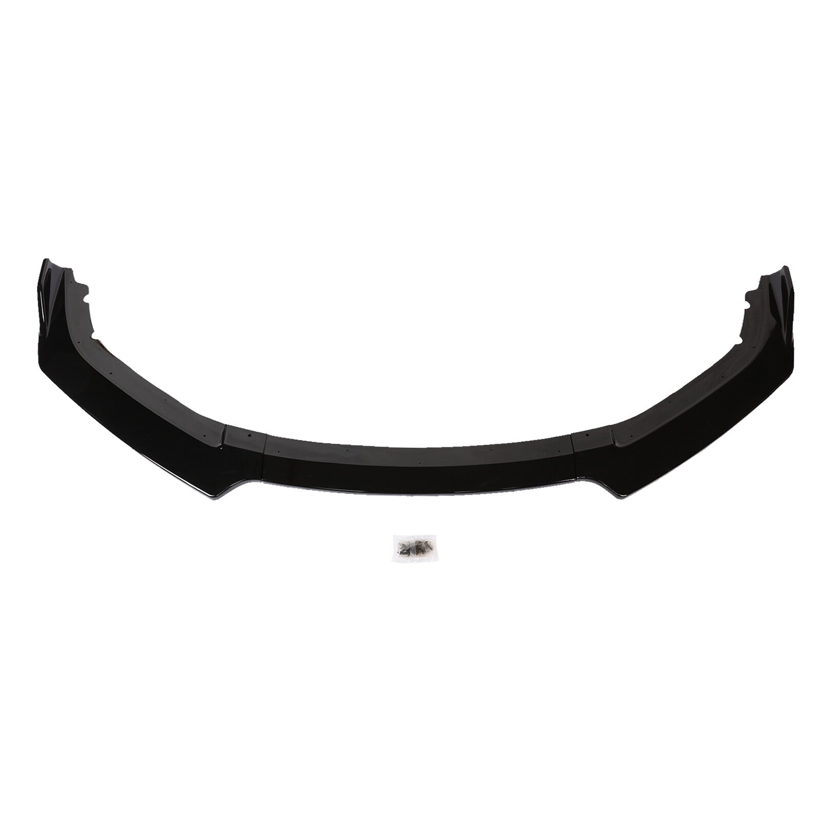 For 2016-2021 Honda Civic 16-21 Glossy Black Front Bumper Splitter Spoiler Lip