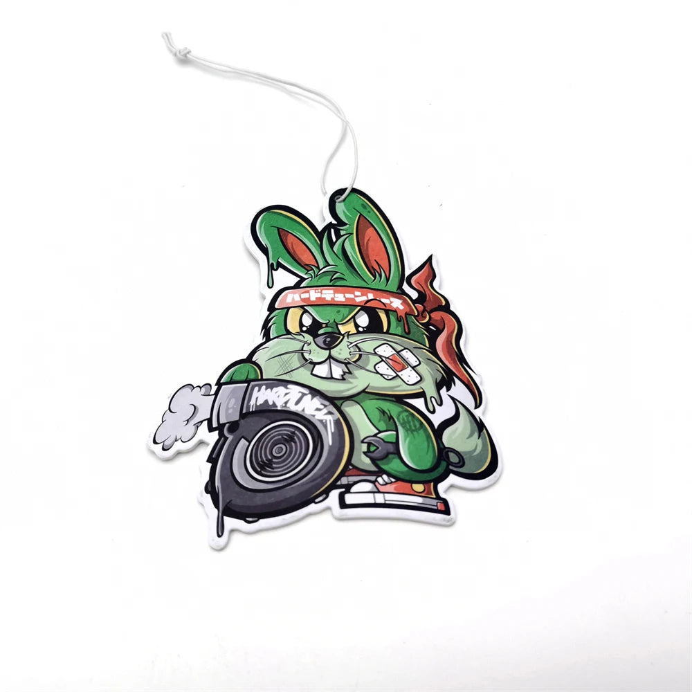 New JDM Car Air Freshener Hanging Rear View Solid Paper Diffuser Interior Accessories Auto Mirror Fragrance Pendant for Turbo