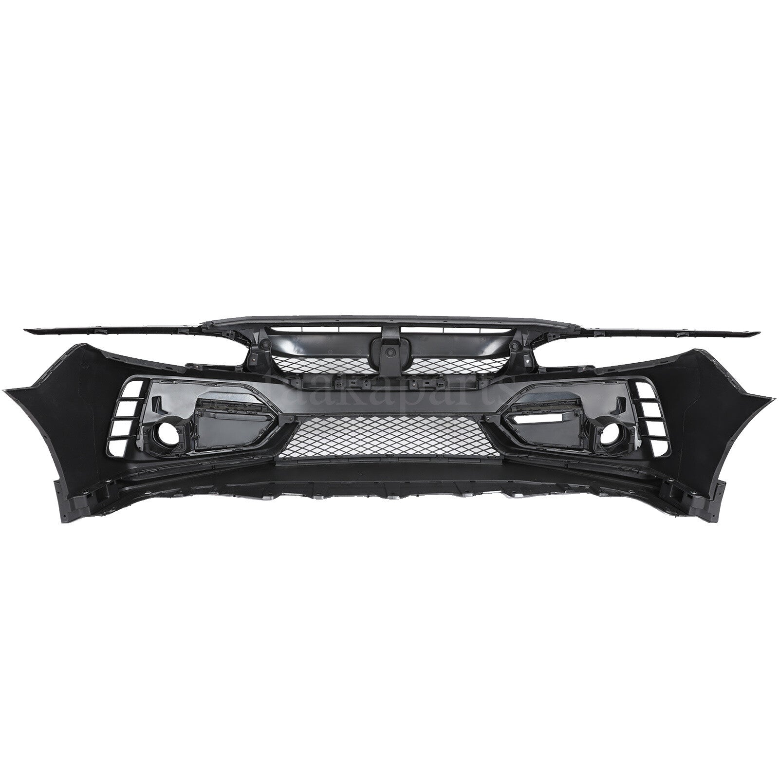 Type R Style Front Bumper Cover W/Grille W/Lip for 16-21 Honda Civic Sedan Coupe