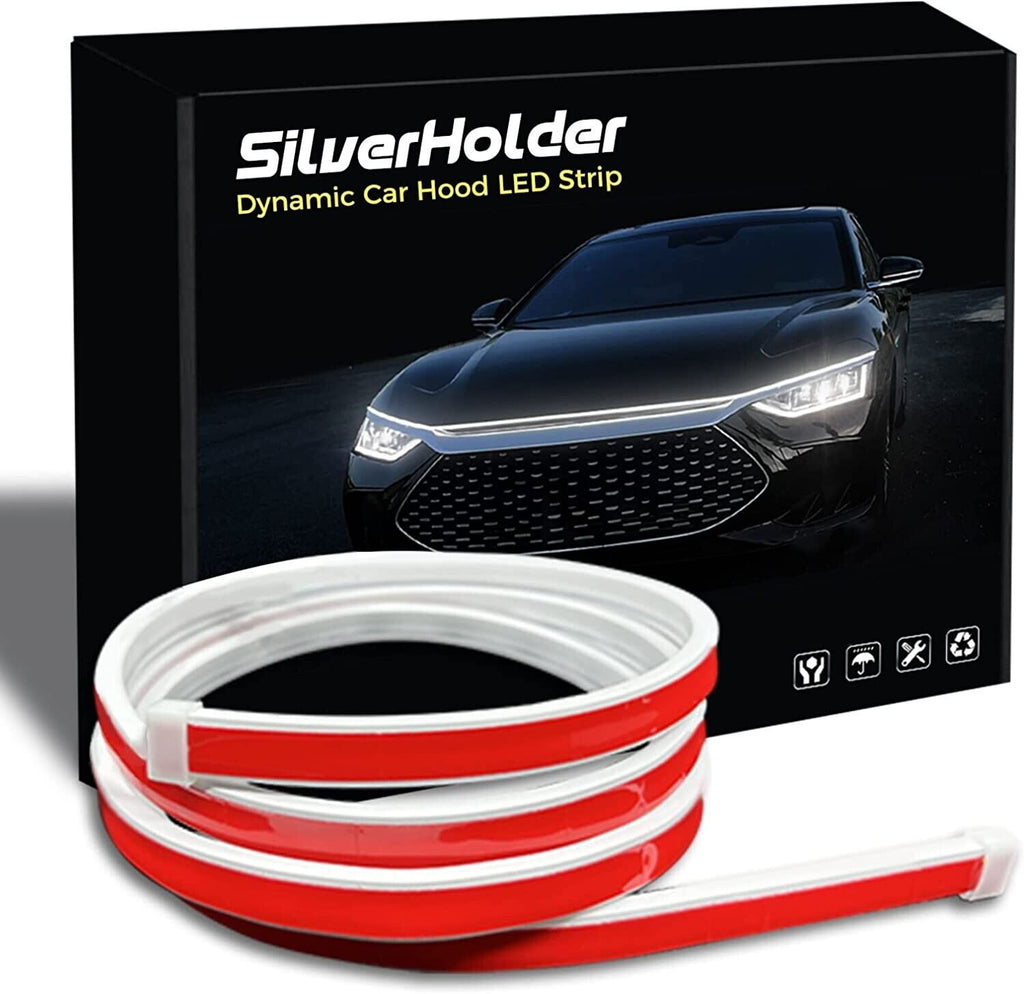 Silverholder Car Hood Light Strip White 70 Inches Exterior Car LED Strip Light