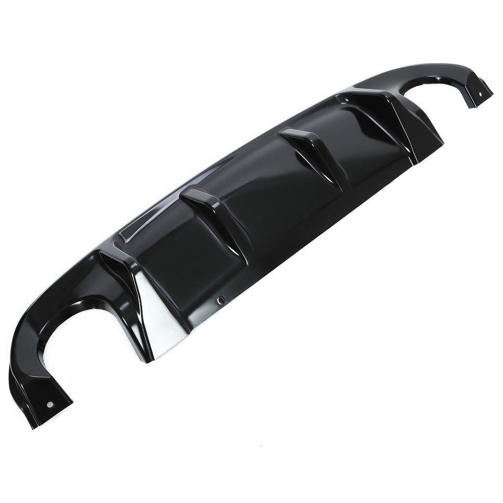 For 2014-2017 2015 2016 Infiniti Q50 Glossy Black Rear Bumper Diffuser Lip