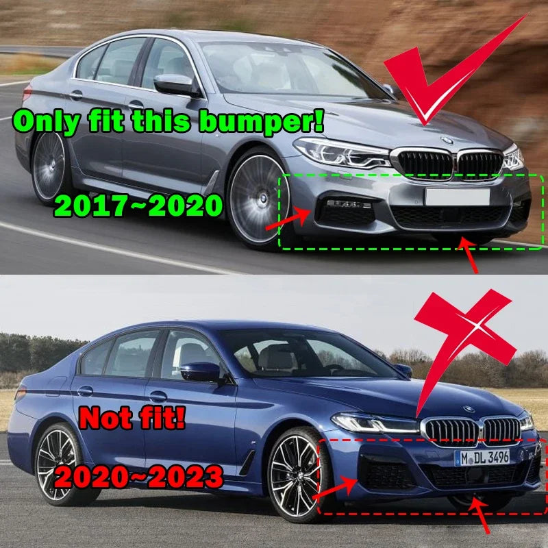 For BMW 5 Series G30 G31 520i 530i 540i M-Sport 2017-2020 Car Front Bumper Lip Spoiler Splitter Diffuser Bodykits Tuning Apron