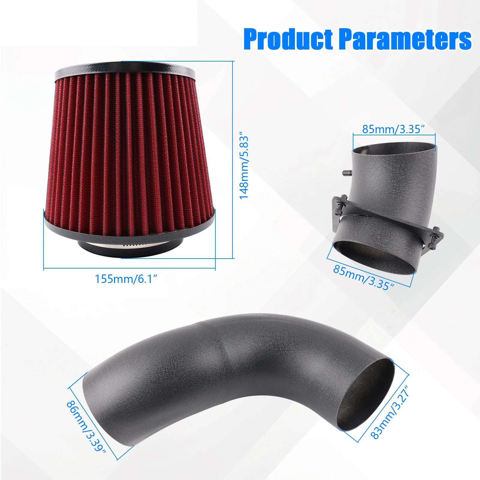 turbo Cold Air Intake System for 245hp 2.0Tsi EA888 EVO4 gen4 2022 VW MK8 Golf GTI 8Y Audi A3
