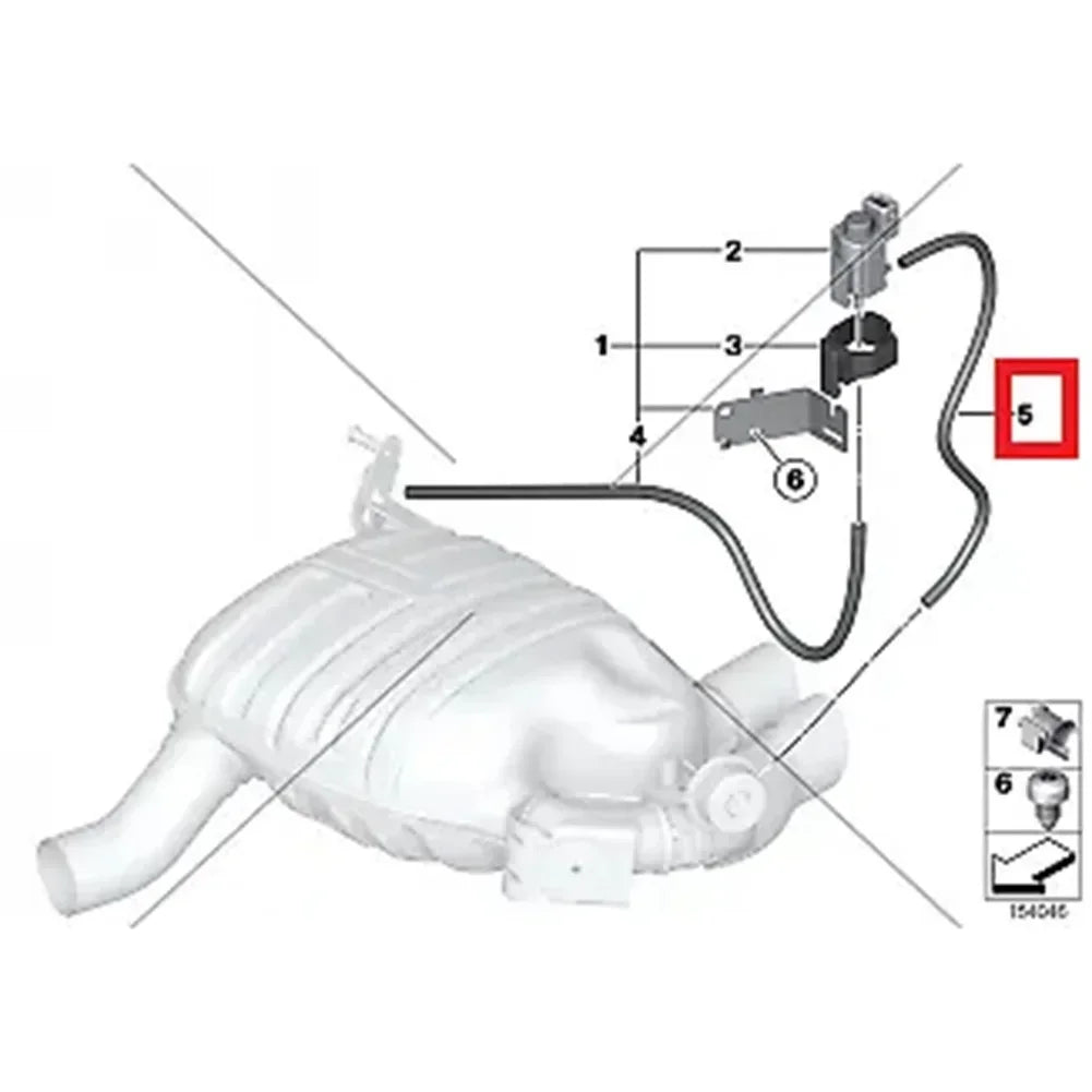 Vacuum Hose For BMW E87 E88 E34 E36 E46 E90 1987-2017 51118093301 51118093302 11727545323 Replacement Automobiles Parts