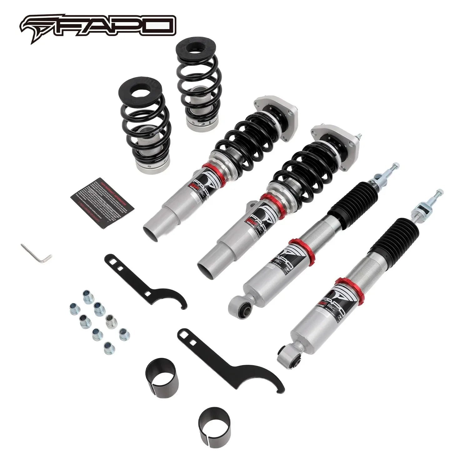 FAPO PF004820 Adjustable Coilover Lowering Kit for VW Jetta MK7 A7 MQB 2019+ High Performance Suspension