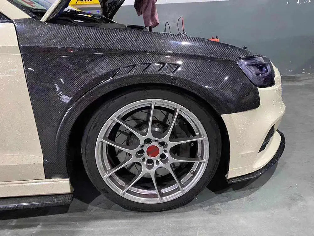 New Audi A3 S3 Body Kit Carbon Fiber Front Bumper and Side Fender Bodykit，100% tested well