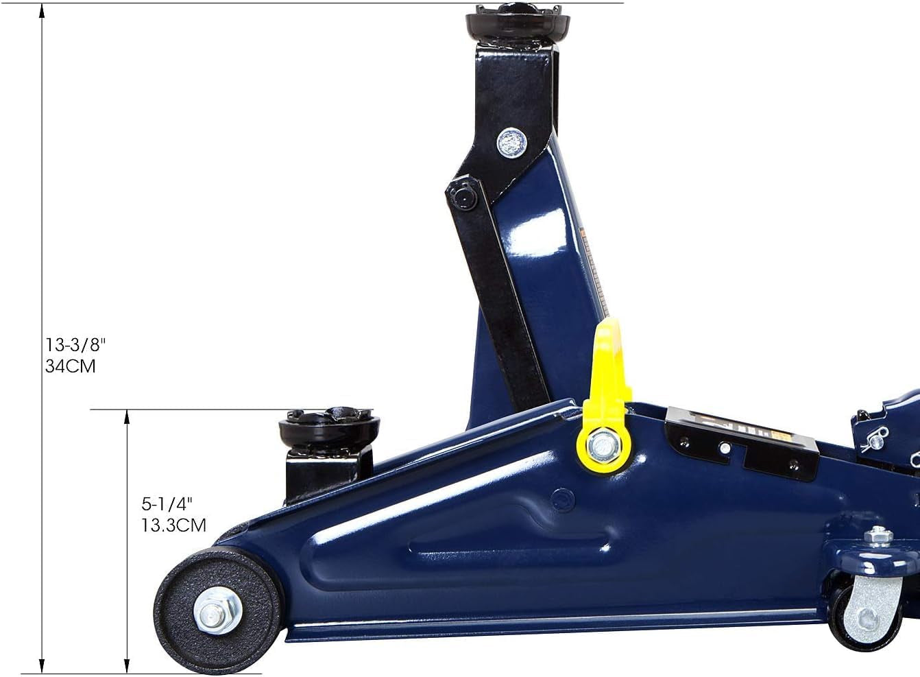 AT82001UR  Hydraulic Trolley Service/Floor Jack Combo with 2 Jack Stands, 2 Ton (4,000 Lb), Blue