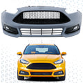 Front Bumper Cover Kit W/ Fog Light Upper Grill for Ford Focus ST 2015-2018