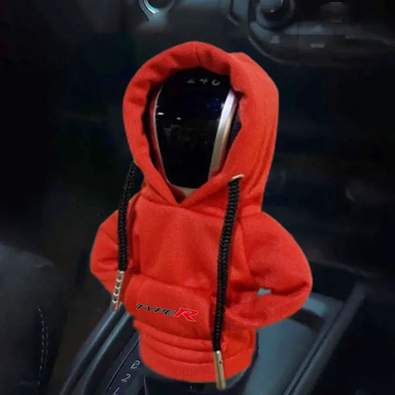 Hoodie Car Gear Shift Knob Cover Manual Handle Change Lever Cover for Honda TYPER Civic XR-V HR-V Accord Odyssey Auto Styling