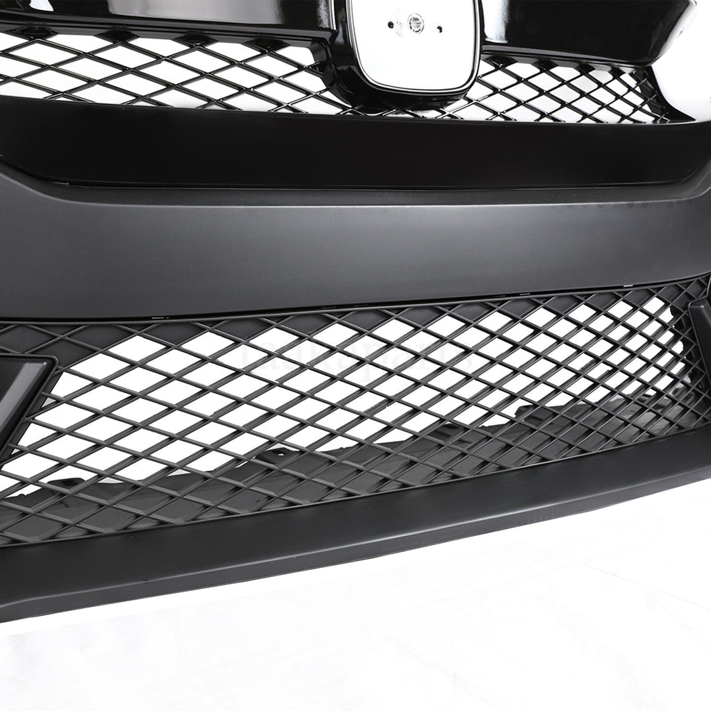 Type R Style Front Bumper Cover W/Grille W/Lip for 16-21 Honda Civic Sedan Coupe