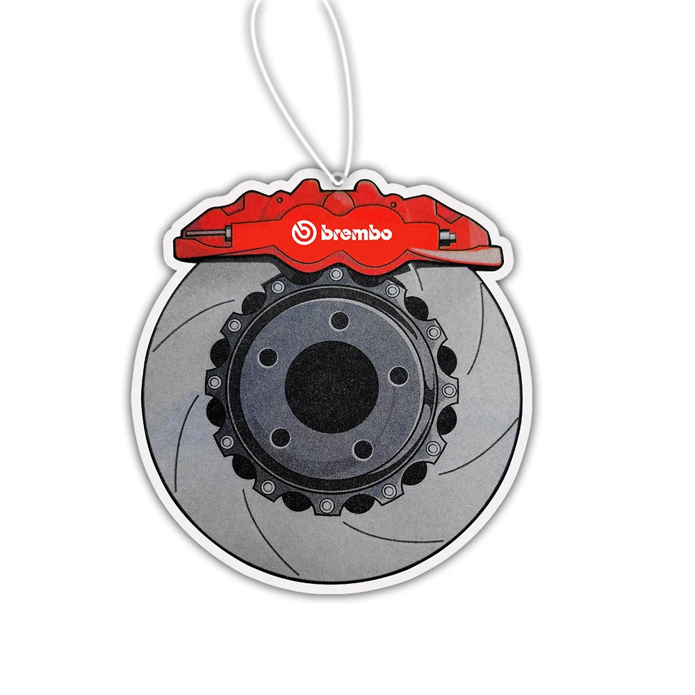 New JDM Car Air Freshener Sexy Tire Girl Hanging Pendant Rearview Mirror Perfume Turbo Brake Disc Shock Absorber Fragrance Anime
