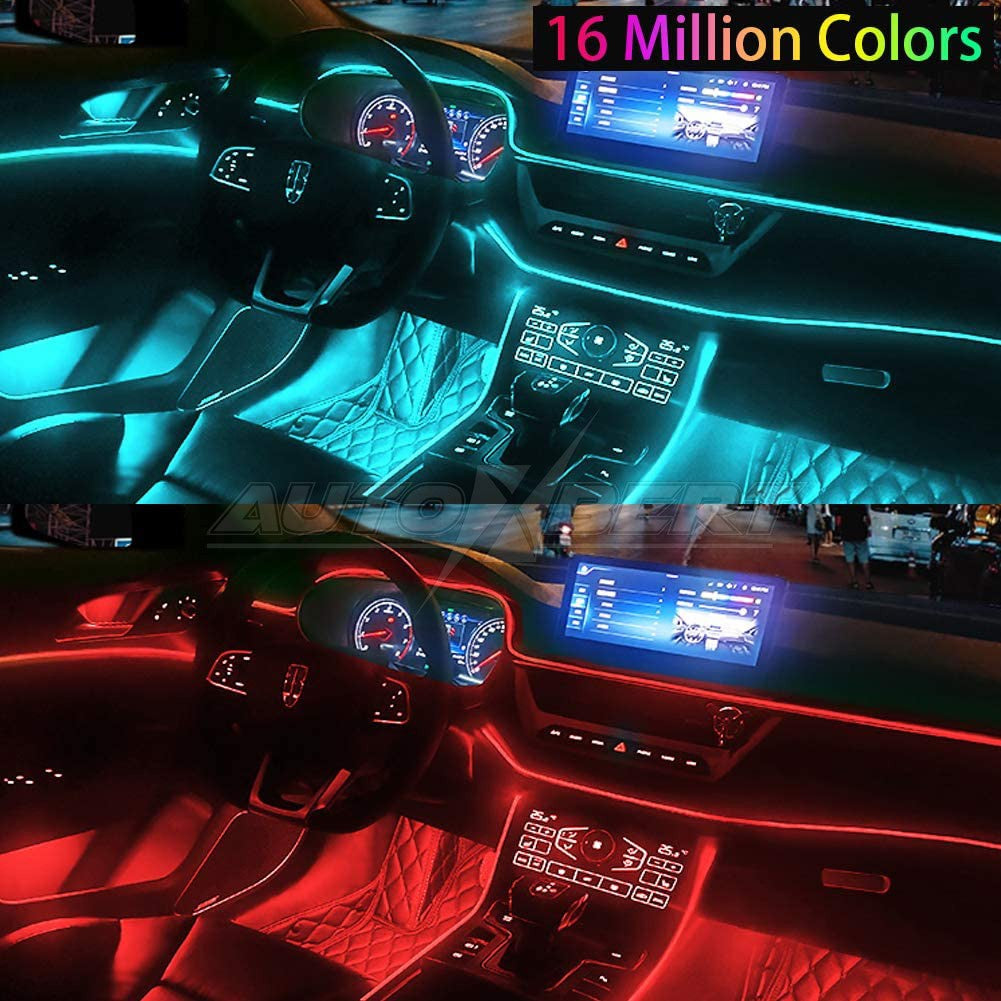 LED Car Interior Strip Light Atmosphere Neon Glow App-Control Ambient Light Kit