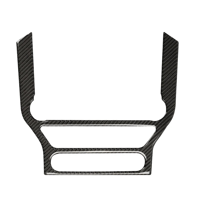For Ford Mustang GT 2015-2021 Carbon Fiber Interior Car GPS Navigation Trim Frame Multi-Media Console Decoration Sticker Decal