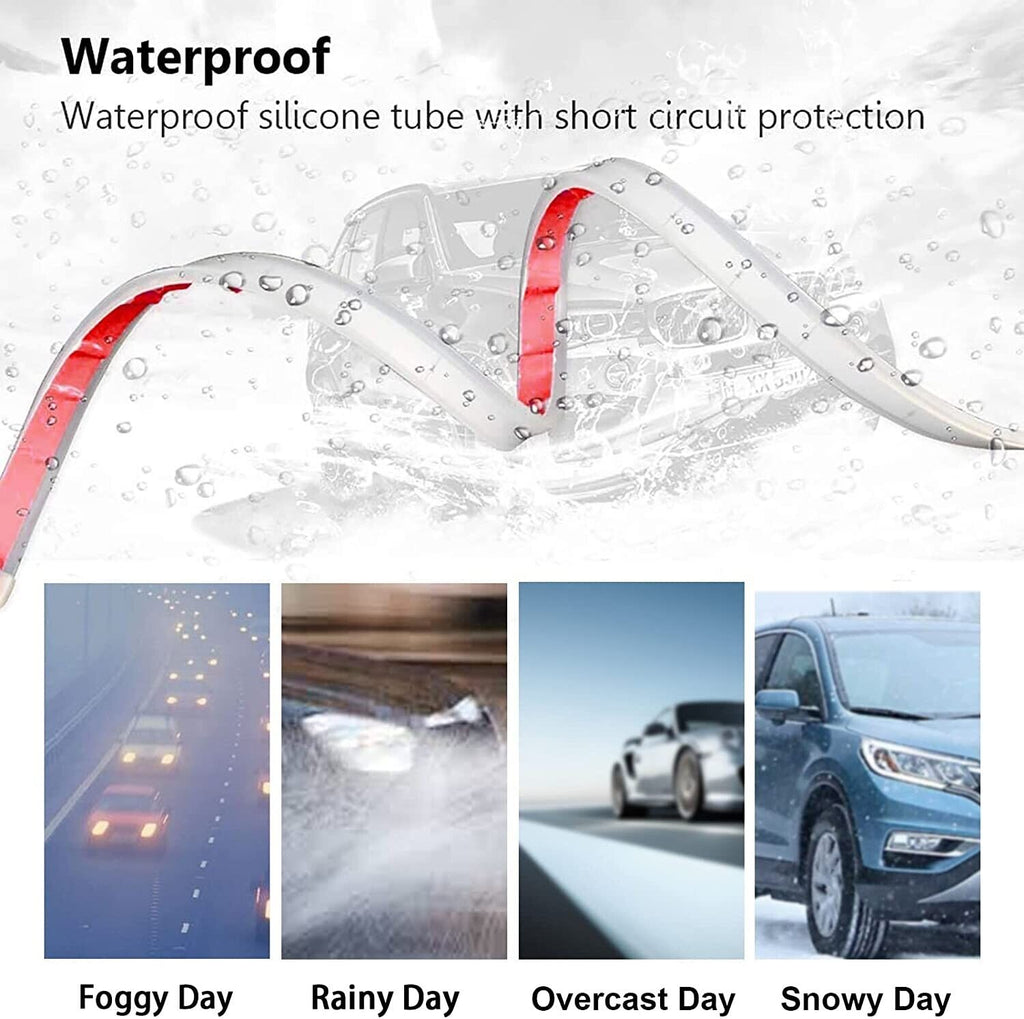 Silverholder Car Hood Light Strip White 70 Inches Exterior Car LED Strip Light