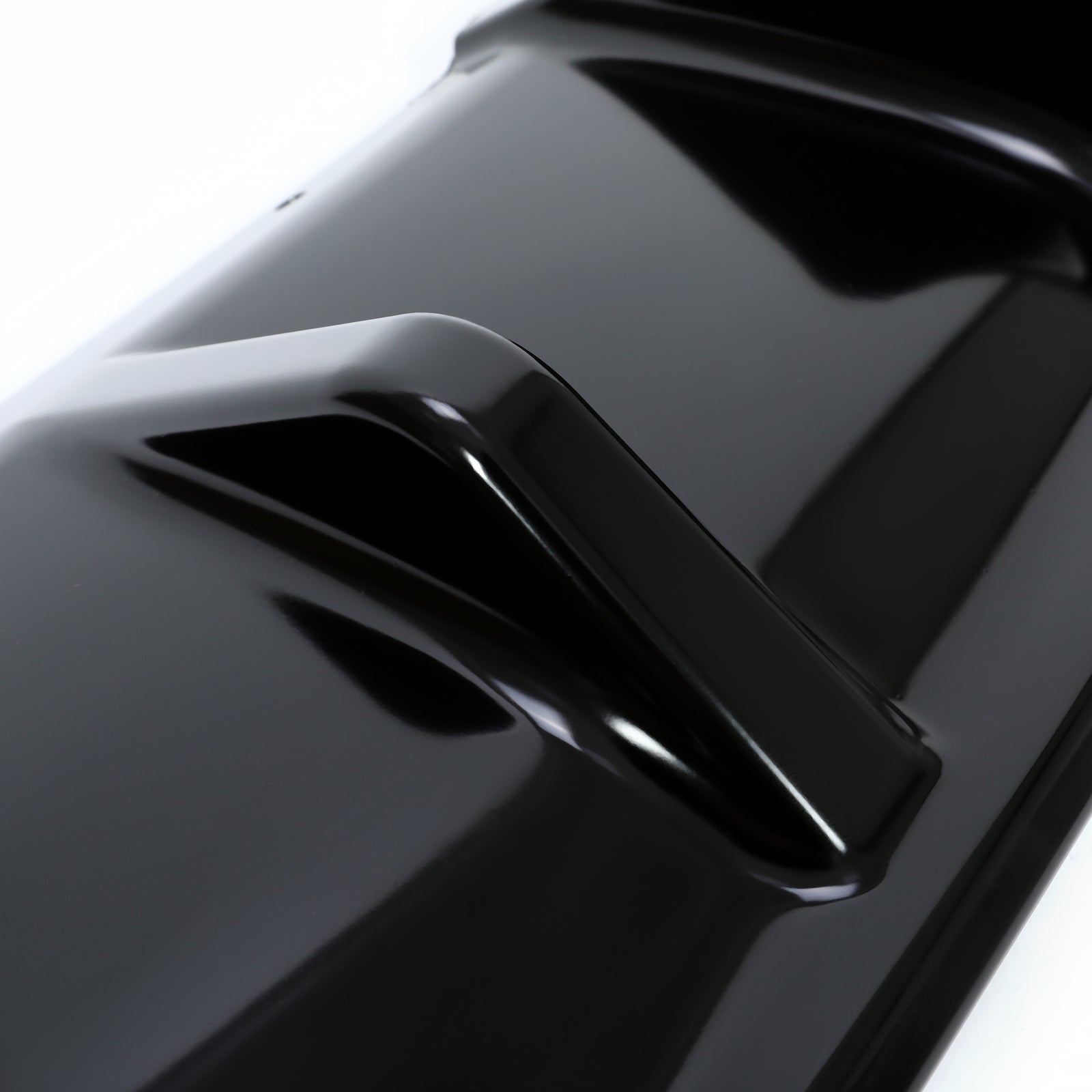 For 2014-2017 2015 2016 Infiniti Q50 Glossy Black Rear Bumper Diffuser Lip