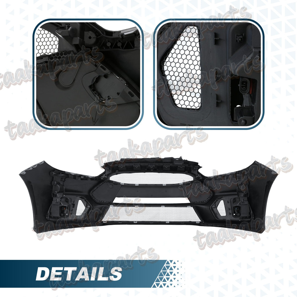 Front Bumper Cover Kit W/ Fog Light Upper Grill for 2015 2016 2017 Ford Focus RS
