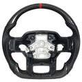 Real Carbon Fiber Sport Steering Wheel for Ford F150 Raptor 2021-2026 No Heated