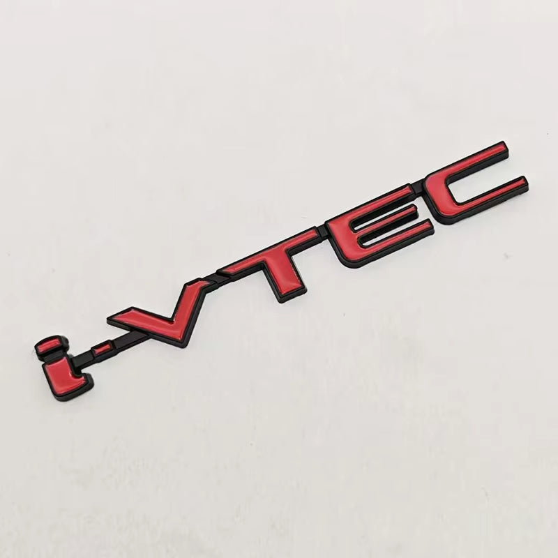 Car Accessories Styling Logo I-Vtec Badge Metal Fender Side Emblem Decals for Honda Civic Si Type R Accord CRV Acura TSX RSX Fit