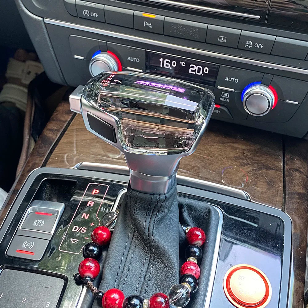 For Audi A6 C7 A3 8V A1 A7 Q2 Q3 S3 S5 S6 7 RS3 RS4 RS6 SQ5 Led Crystal Gear Shift Knob Stick Head Gear Rod Car Gear Lever Knob